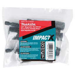 3/8" x 2-9/16" ImpactX Magnetic Nut Driver, 1/4" Shank (10/Pack) Alt 1 - Image