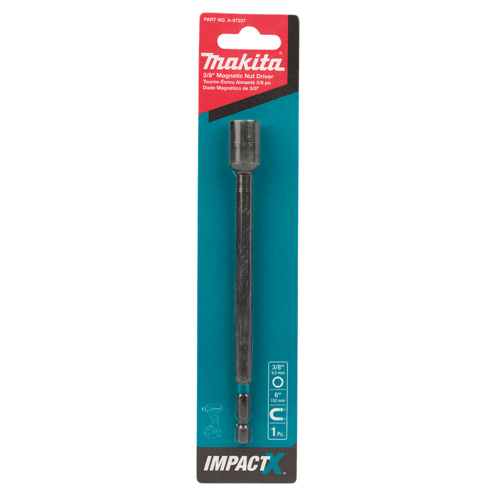 3/8" x 6" ImpactX Magnetic Nut Driver, 1/4" Shank Alt 1 - Image