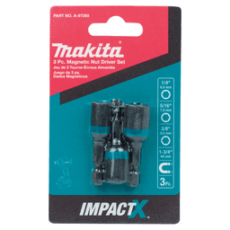 1-3/4" 3-Piece ImpactX Magnetic Nut Driver Set, 1/4" Shank Alt 1 - Image