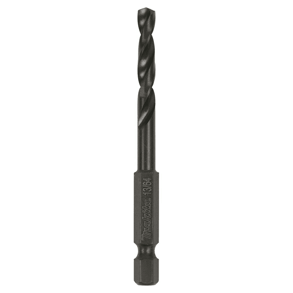 13/64" x 3" Black Oxide Drill Bit, 1/4" Shank Main - Image