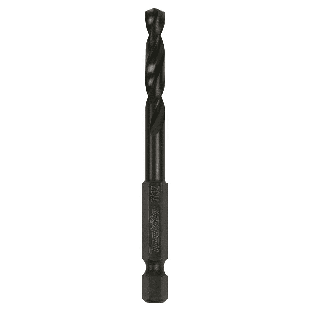 7/32" x 3" Black Oxide Drill Bit, 1/4" Shank Main - Image