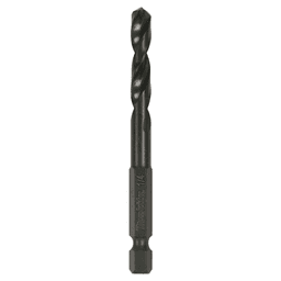 1/4" x 3-1/8" Black Oxide Drill Bit, 1/4" Shank Main - Image