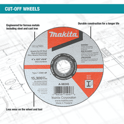 4" 30 Grit Cut-off Wheel, Aluminum Oxide Alt 2 - Image