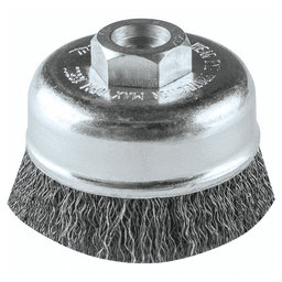 3" Crimped Wire Cup Brush, M10 x 1.25 Arbor Hole Main - Image