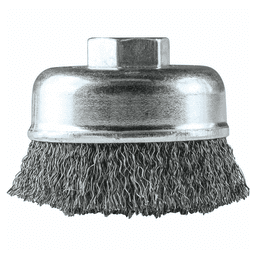 3" Crimped Wire Cup Brush, 5/8"-11" Arbor Hole Alt 1 - Image