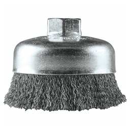 4" Crimped Wire Cup Brush, 5/8"-11" Arbor Hole Alt 1 - Image