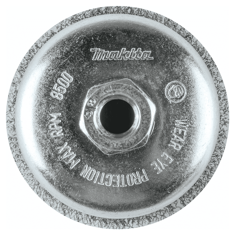 4" Crimped Wire Cup Brush, 5/8"-11" Arbor Hole Alt 2 - Image