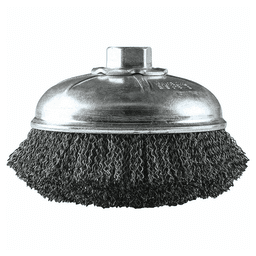 6" Crimped Wire Cup Brush, 5/8"-11" Arbor Hole Alt 1 - Image
