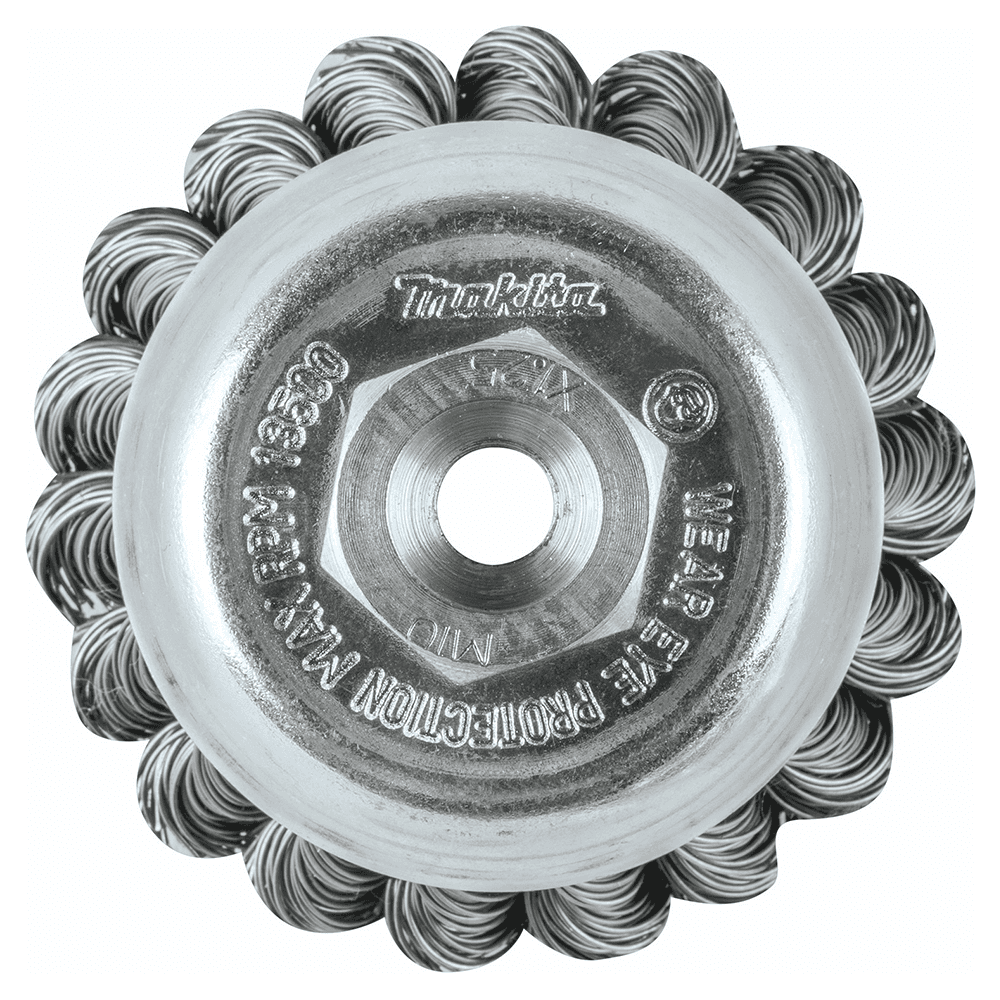 2-3/4" Knot Wire Cup Brush, M10 x 1.25 Arbor Hole Alt 2 - Image