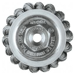 2-3/4" Knot Wire Cup Brush, M10 x 1.25 Arbor Hole Alt 2 - Image