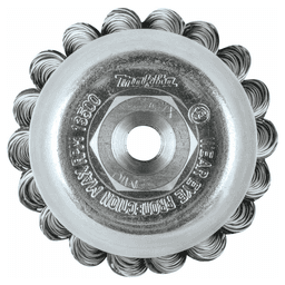 2-3/4" Knot Stainless Steel Wire Cup Brush, M10 x 1.25 Arbor Hole Alt 2 - Image