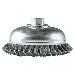 6" Knot Wire Cup Brush, 5/8"-11" Arbor Hole Alt 1 - Image