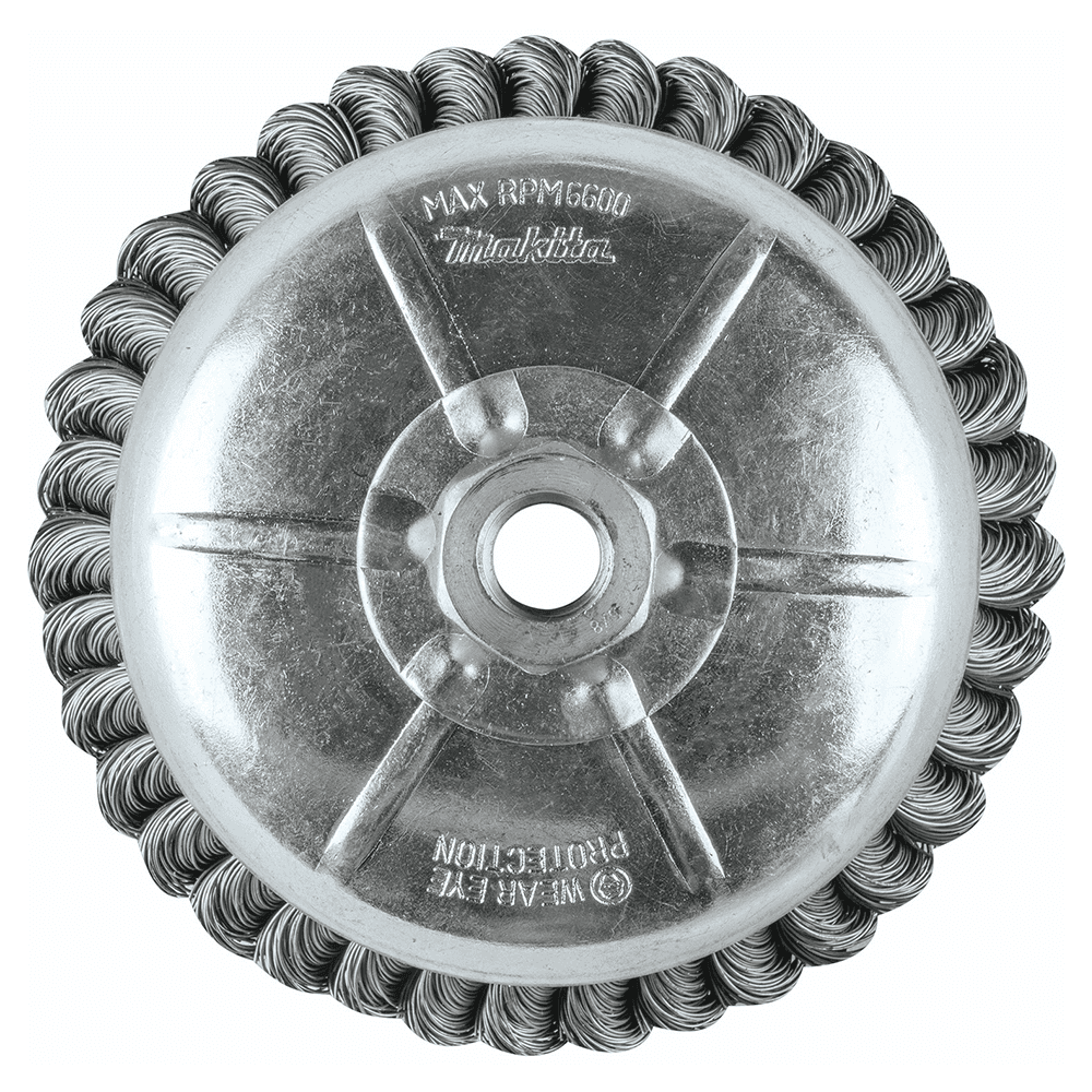 6" Knot Wire Cup Brush, 5/8"-11" Arbor Hole Alt 2 - Image