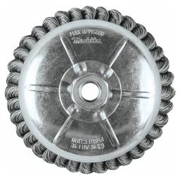6" Knot Wire Cup Brush, 5/8"-11" Arbor Hole Alt 2 - Image