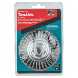 4" Stringer Bead Twist Stainless Steel Wire Wheel, 5/8"-11" Arbor Hole Alt 2 - Image