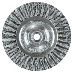 4" Stringer Bead Twist Stainless Steel Wire Wheel, M10 x 1.25 Arbor Hole Alt 1 - Image