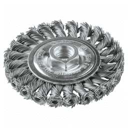 4" Knot Cable Twist Wire Wheel, 5/8"-11" Arbor Hole Main - Image