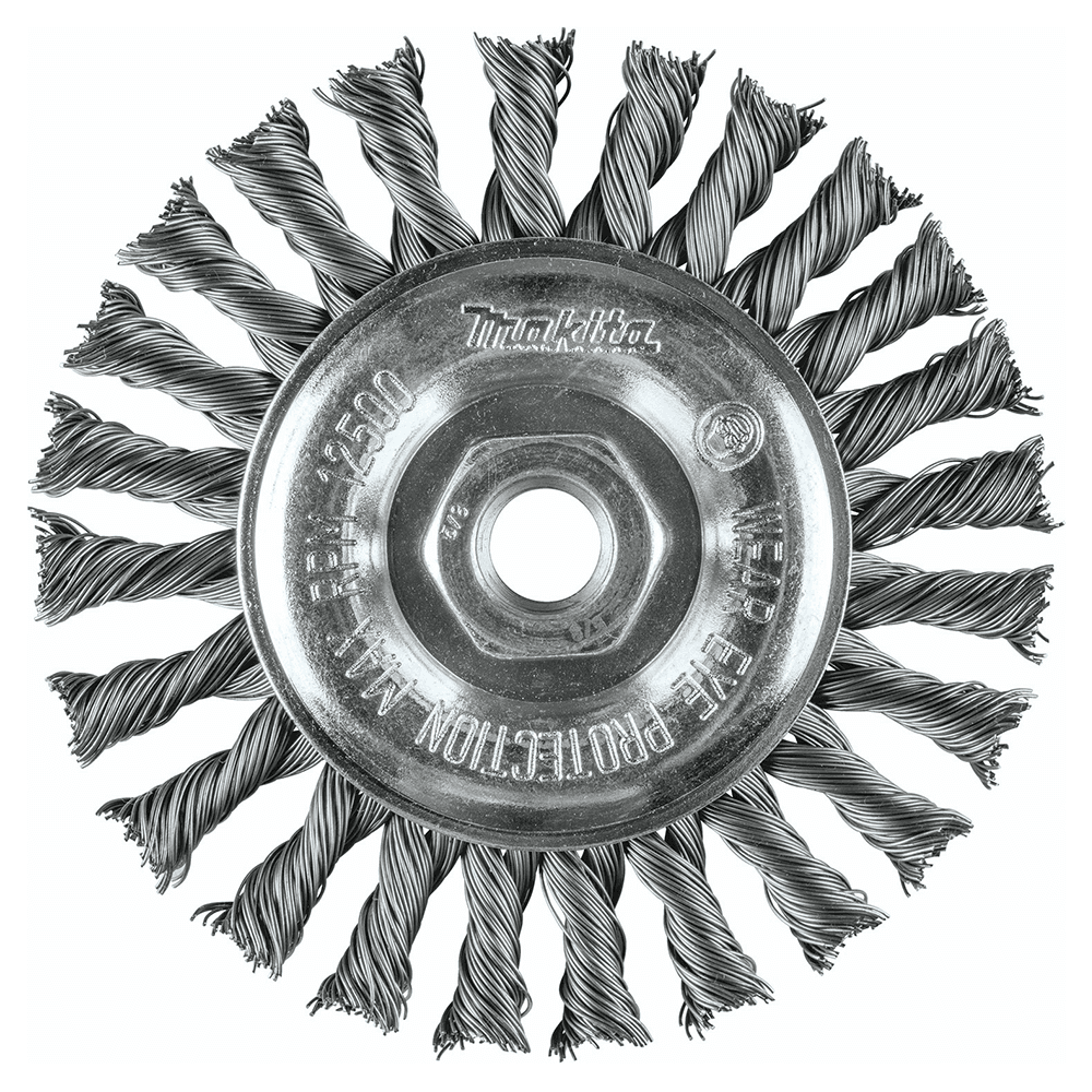 5" Knot Cable Twist Wire Wheel, 5/8"-11" Arbor Hole Alt 1 - Image