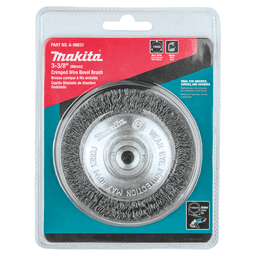 3-3/8" Crimped Wire Bevel Brush, M10 x 1.25 Arbor Hole Alt 2 - Image