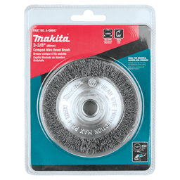 3-3/8" Crimped Wire Bevel Brush, 5/8" - 11 Arbor Hole Alt 2 - Image