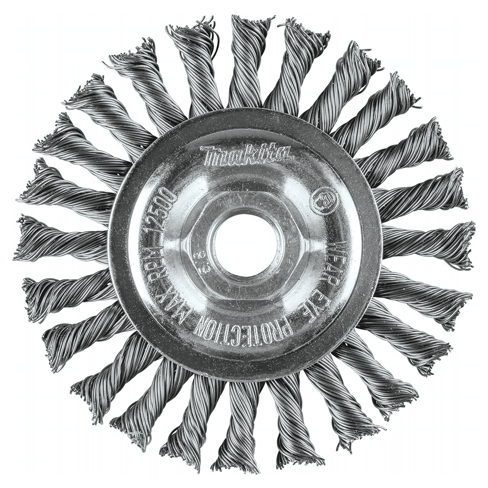 4" Knot Twist Wire Wheel, 5/8"-11" Arbor Hole Alt 1 - Image