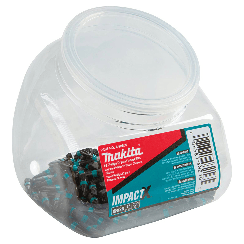 #2 x 1" ImpactX Phillips Drive Drywall Insert Bit (200/Jar) Main - Image