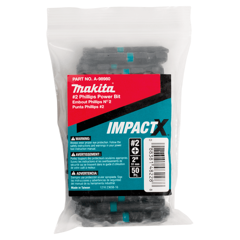 #2 x 2" ImpactX Phillips Drive Power Bit (50/Pack) Main - Image