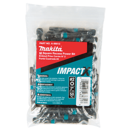 #2 x 2" ImpactX Square Drive Recess Power Bit (50/Pack) Main - Image