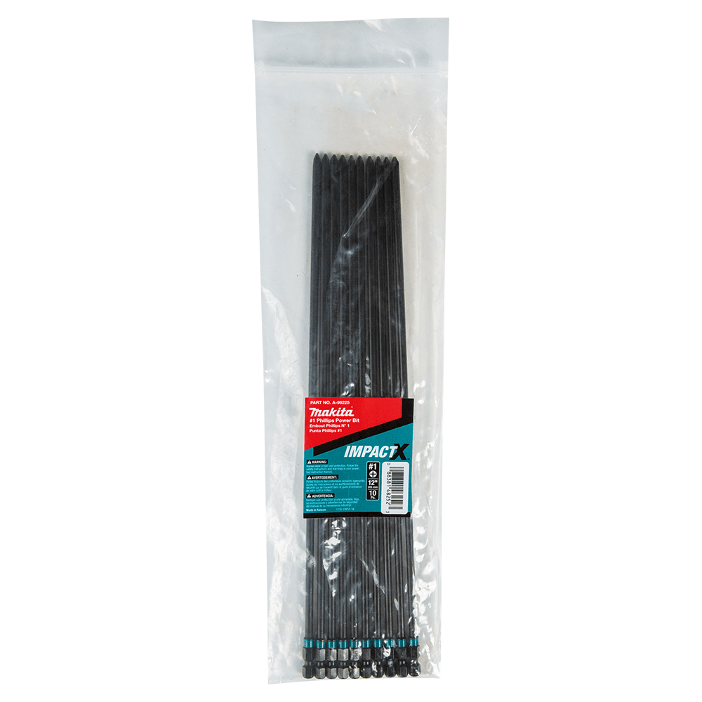 #1 x 12" ImpactX Phillips Drive Power Bit (10/Pack) Alt 1 - Image