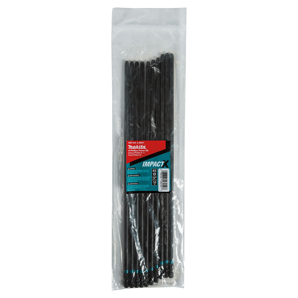 #3 x 12" ImpactX Phillips Drive Power Bit (10/Pack) Alt 1 - Image