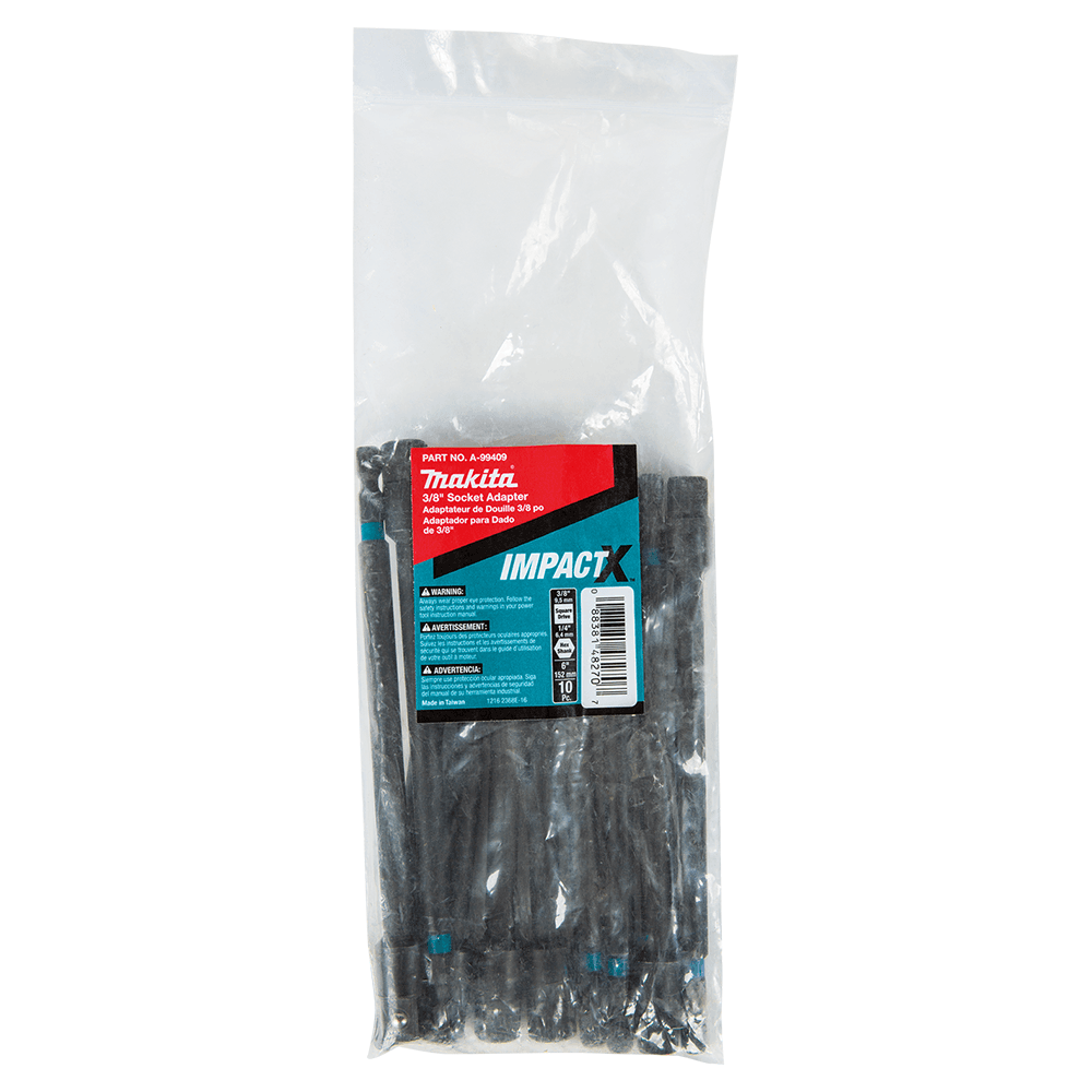 3/8" x 6" ImpactX Socket Adapter (10/Pack) Alt 1 - Image