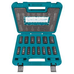 3/8" Drive 14-Piece Deep Well SAE Impact Socket Set Main - Image