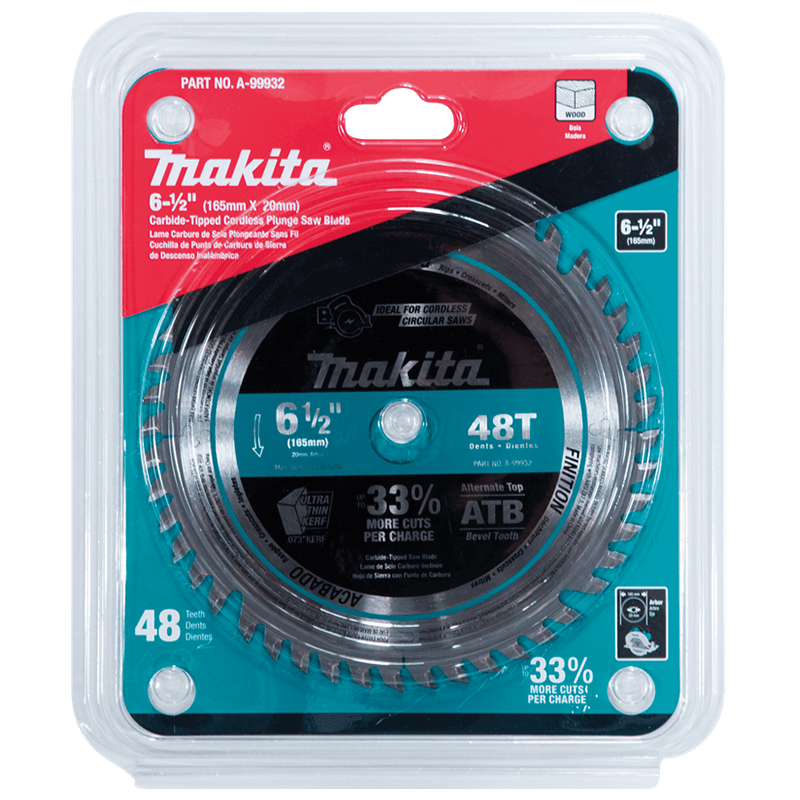 6?1/2" x 48 Tooth Plunge Saw Blade - Alt Image 1