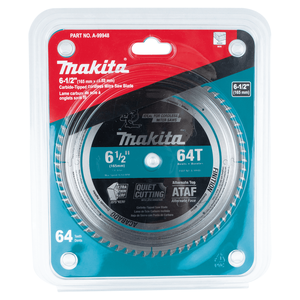 6-1/2" x 64 Teeth Carbide-Tipped Ultra-Thin Kerf Saw Blade Alt 1 - Image