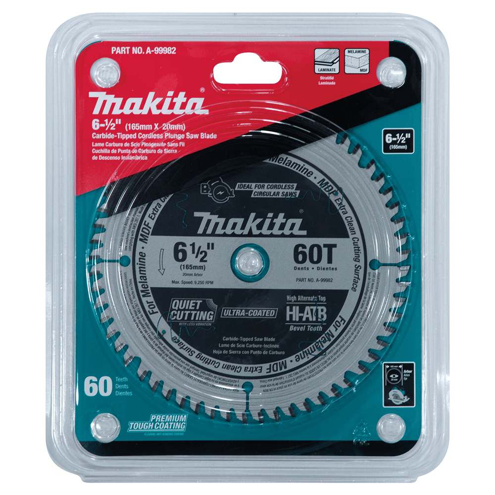 6-1/2" x 60 Teeth Cordless Plunge Saw Blade Alt 1 - Image