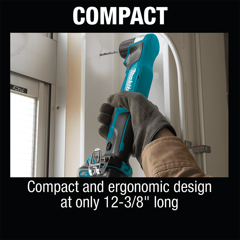 12 V max CXT Lithium-Ion Cordless 3/8" Right Angle Drill Kit, 3-5/16" Angle Head Height (2.0 Ah) Alt 7 - Image