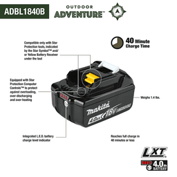 18V LXT Lithium‑Ion 4.0Ah Battery Alt 1 - Image