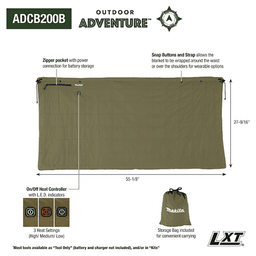 18V LXT Heated Blanket, Blanket Only Alt 1 - Image