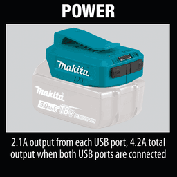 Makita Cordless Power Source with Built-in Belt Clip