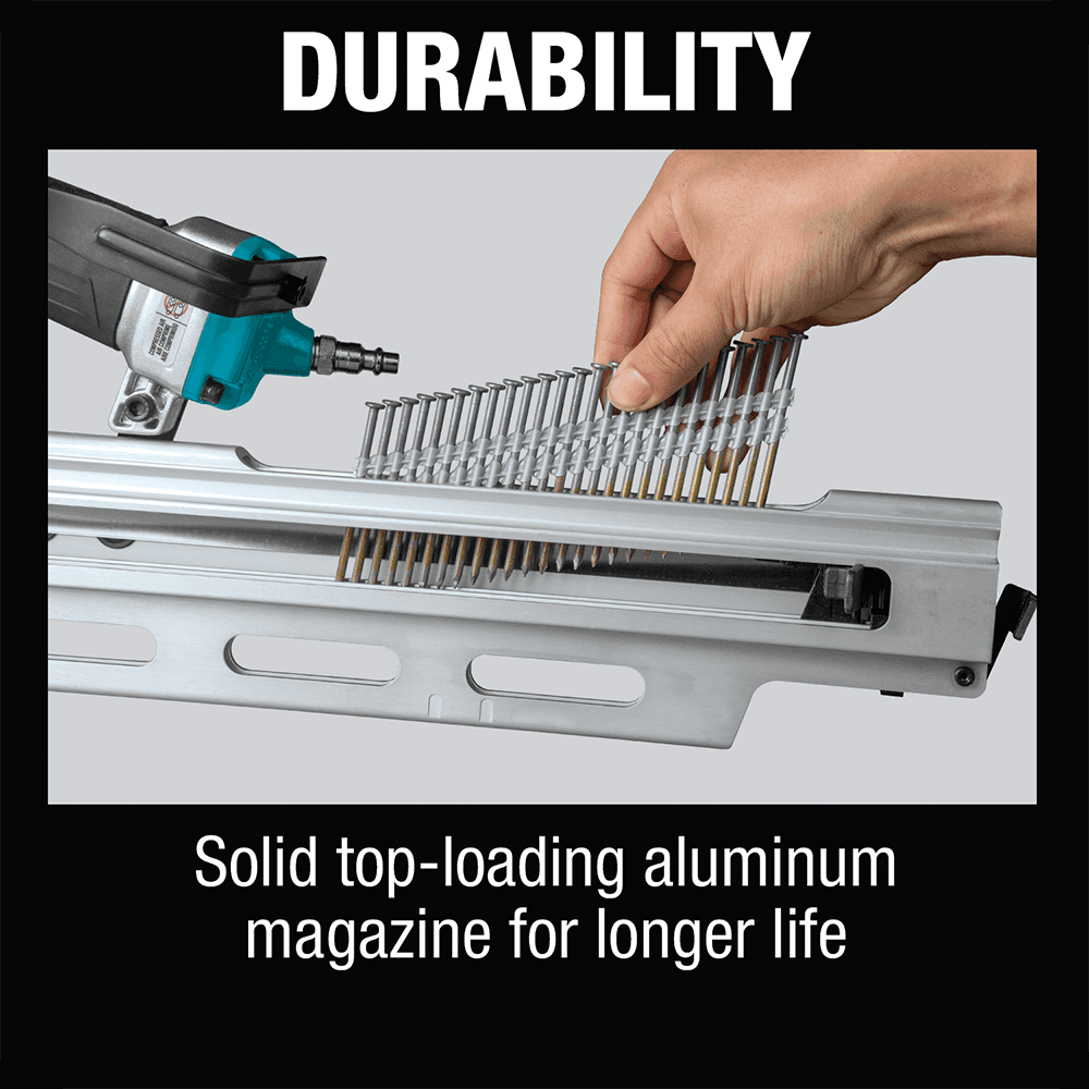 21° x 3-1/2" Full Round Head Framing Nailer Alt 15 - Image