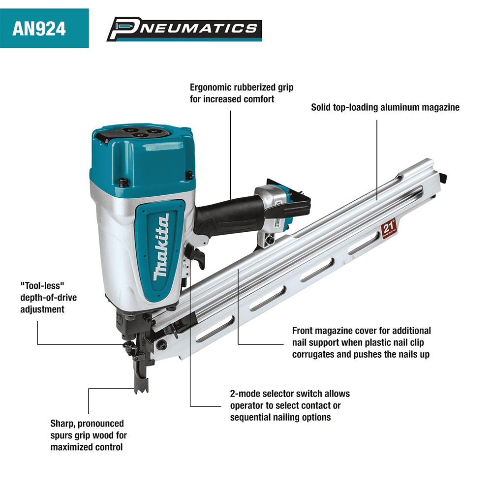 21° x 3-1/2" Full Round Head Framing Nailer Alt 18 - Image