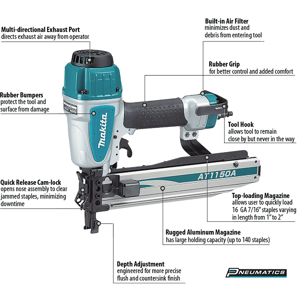 7/16" x 16 Gauge Medium Crown Stapler Alt 7 - Image
