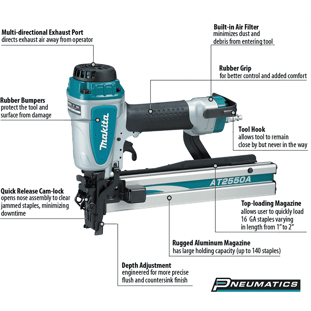 1" x 16 Gauge Wide Crown Stapler Alt 12 - Image