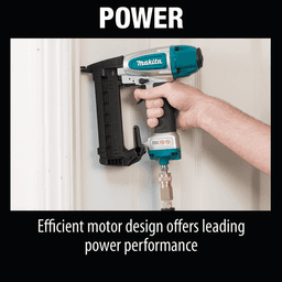 Makita stapler with built-in air duster and 2-mode selector switch