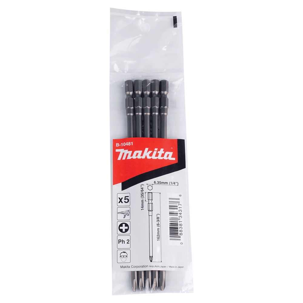 #2 x 6-3/8" Phillips Drive Power Bit (5/Pack) Alt 1 - Image