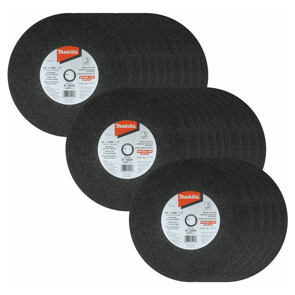 14" x 7/64" Abrasive Cut-Off Wheel, 1" Arbor (25/Pack) Main - Image