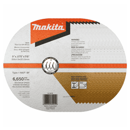 9" Inox 60 Grit Thin Cut-Off Wheel, Aluminum Oxide (10/Pack) Main - Image