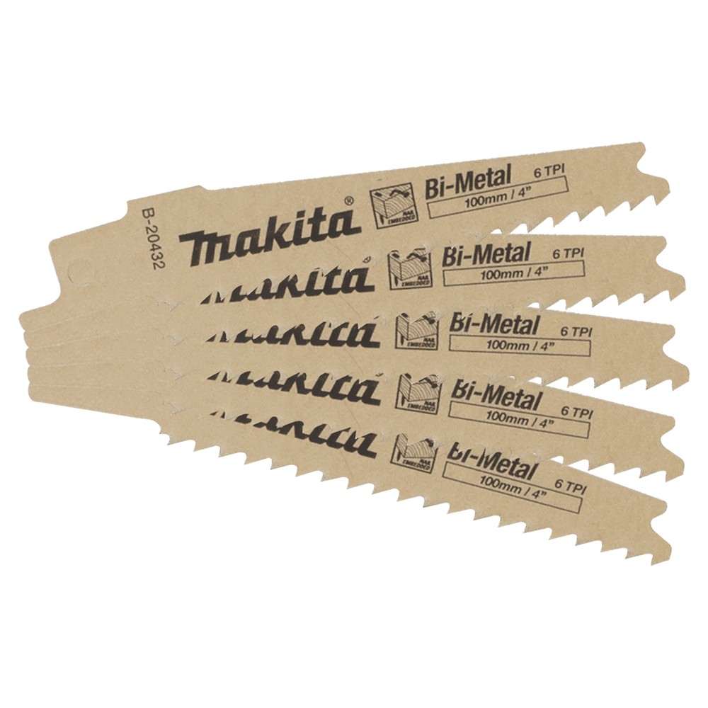 4" x 6TPI Nail Embedded Wood Cutting Recipro Saw Blade (5/Pack) Main - Image