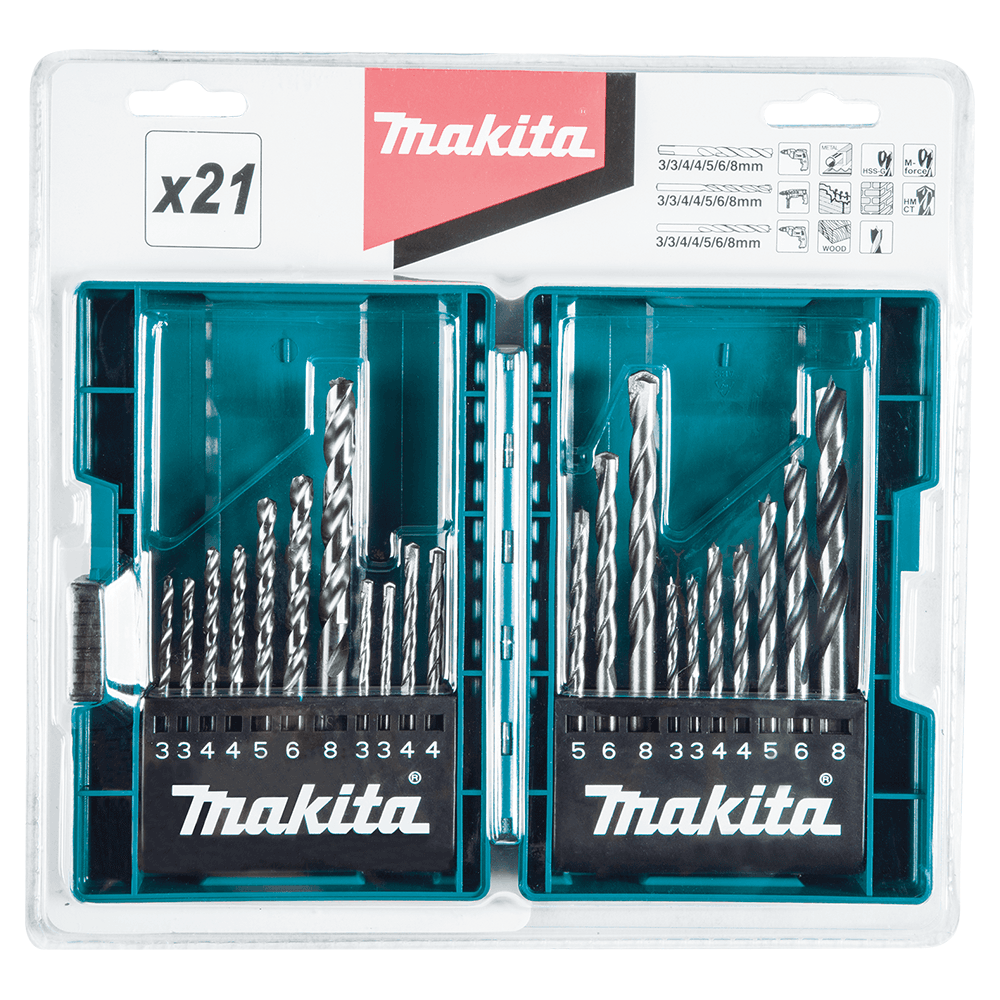 21-Piece Assorted Metric Drill Bit Set Alt 2 - Image