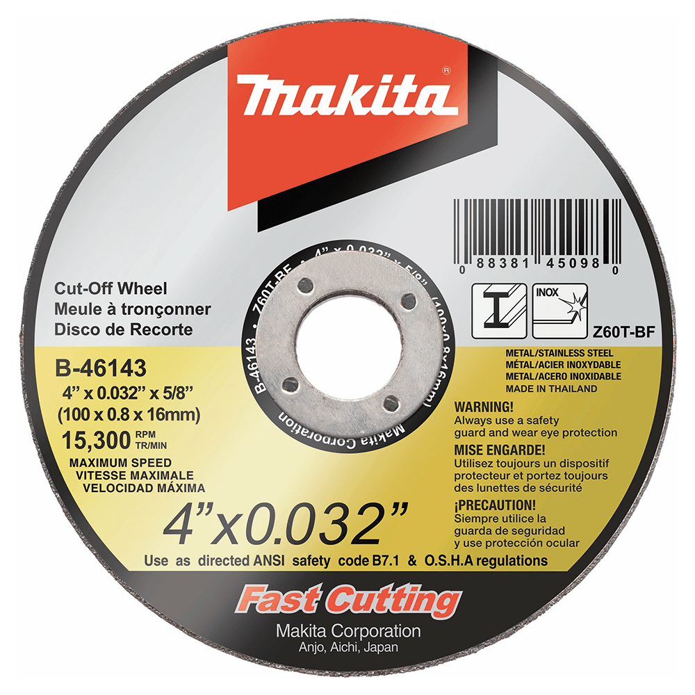 4" Ultra 60 Grit Thin Cut-Off Wheel, Zirconia Aluminum Main - Image